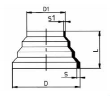 PVDF 對焊管件 同心變徑/短口