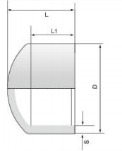 PVDF 對焊管件 管帽/長口